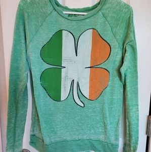 Light Irish flag shamrock shirt